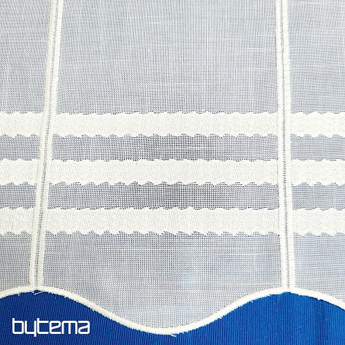 Stained glass curtain GERSTER 11611/0010 white