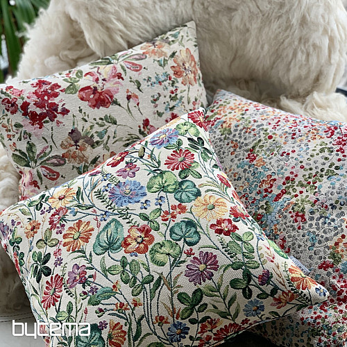 Tapestry cushion cover SCARLET