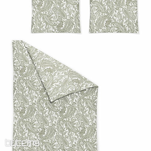 IRISETTE luxury satin bedding FLORENZ 8447-30 GREEN