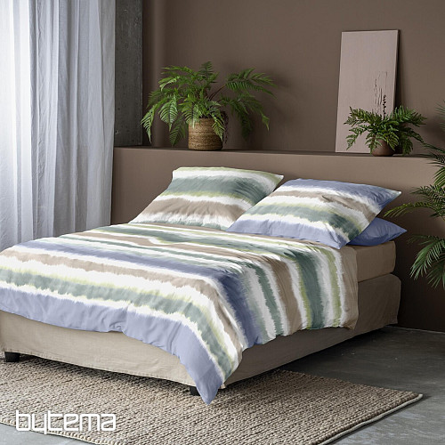 IRISETTE luxury cotton satin BLANCA blue