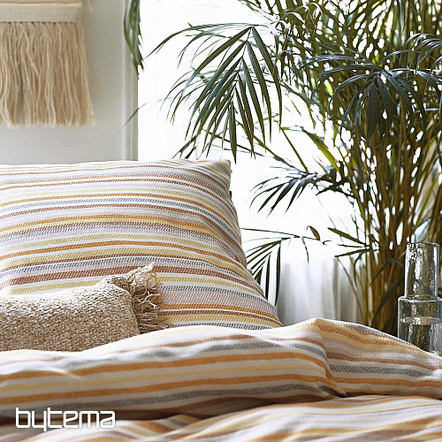 IRISETTE luxury soft crepe EASY 8513-50 orange stripes