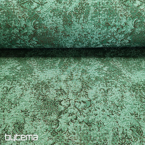 Tapestry fabric GREEN MARBLE
