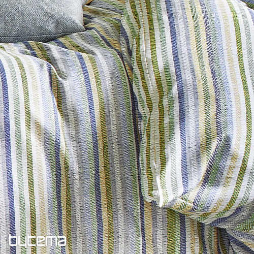 IRISETTE luxury soft crepe EASY 8513-30 green stripes