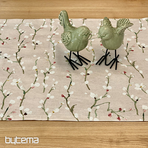 Tablecloth and shawl NOA Twigs small pink