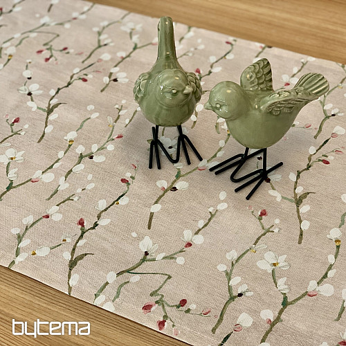 Tablecloth and shawl NOA Twigs small pink