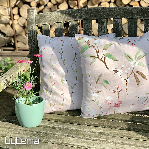 Decorative pillow cover Twigs of NOA small pink