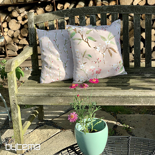 Decorative pillow cover Twigs of NOA small pink