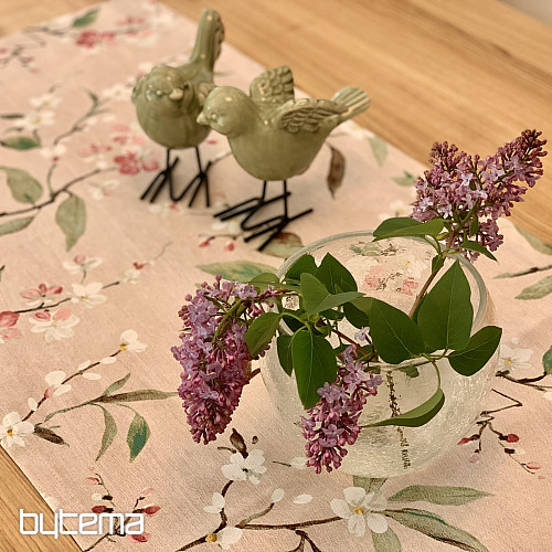 Tablecloth and shawl KVÄT NOA pink