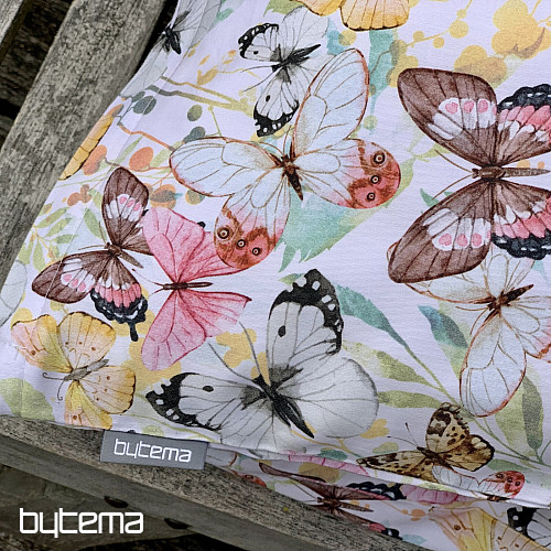 French bed linen cotton sateen BUTTERFLIES