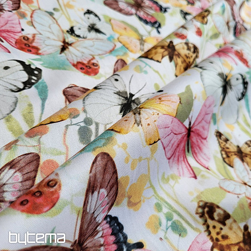 Cotton satin BUTTERFLIES digital