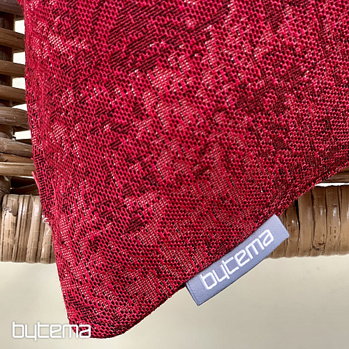 Tapestry cushion cover RED MARBLE