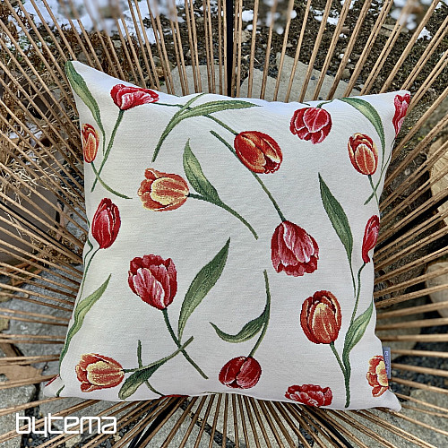 Tapestry cushion cover TULIPS III large pattern