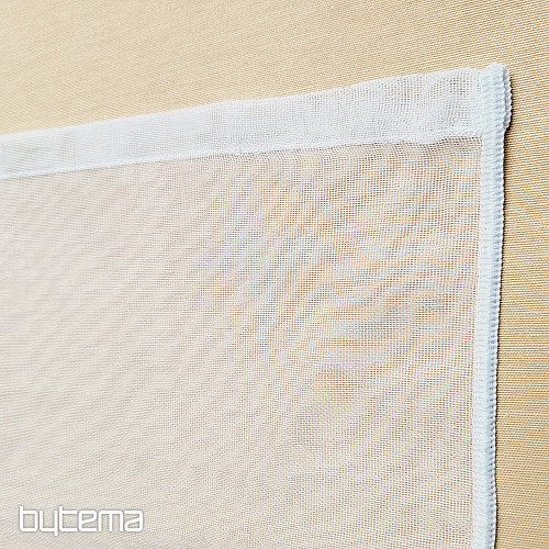 Finished jacquard curtain WHITE