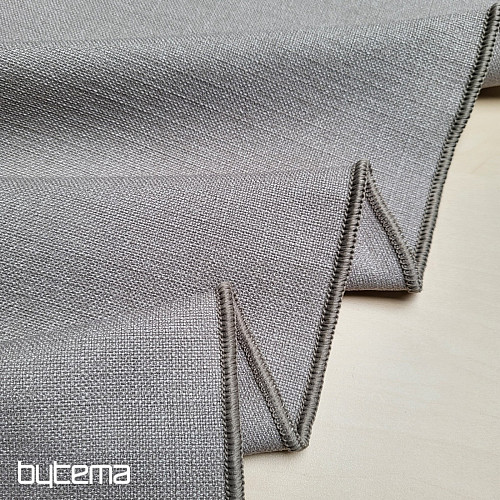 One-color designer decorative fabric GERSTER 7650 GRAY 870