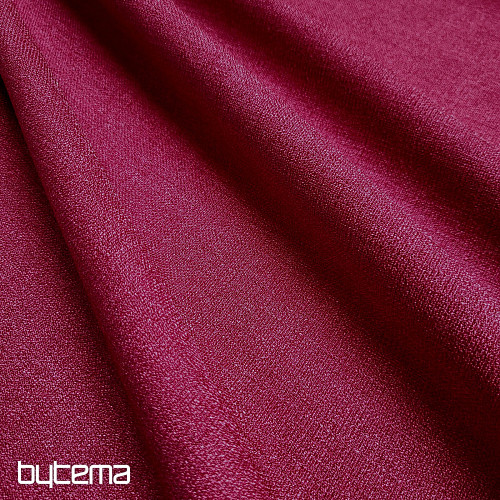 One-color designer decorative fabric GERSTER 7650 BORDÓ 430