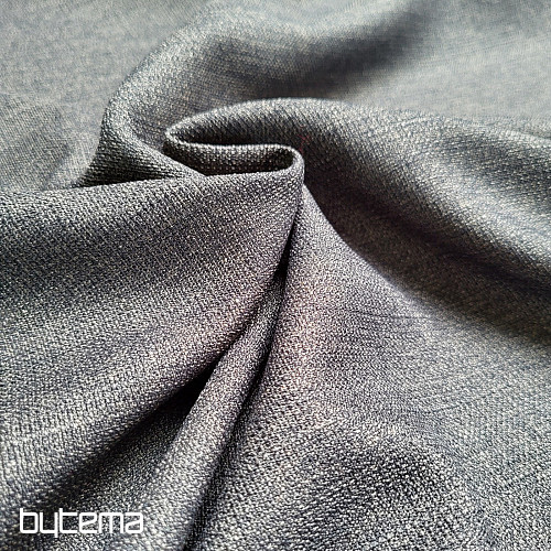 One-color designer decorative fabric GERSTER 7650 ANTHRACITE 810