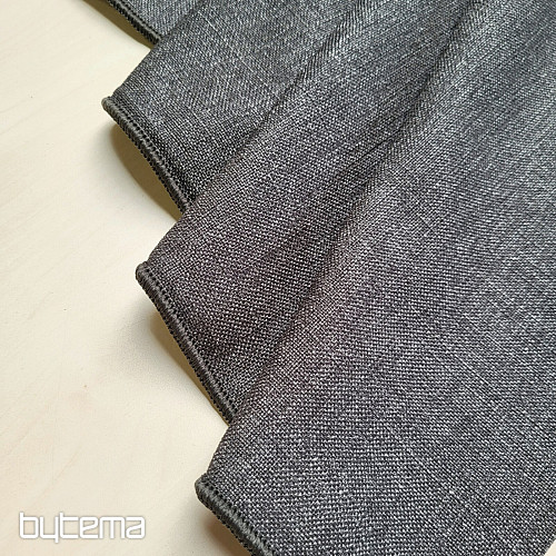 Solid color designer decorative fabric GERSTER 7650 THICK GREY 0084