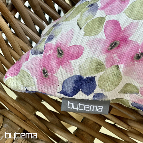 Decorative cushion cover SMALL PINK BLUE FLOWERS