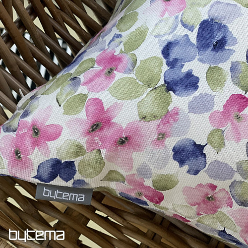 Decorative cushion cover SMALL PINK BLUE FLOWERS