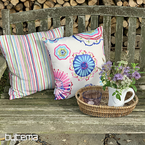 Decorative pillowcase MANDALA and STRIPES