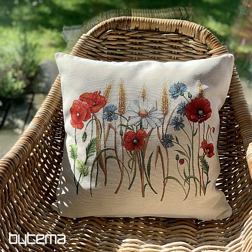 Tapestry cushion cover FIELD FLOWERS