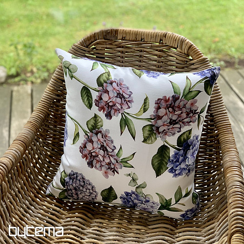 Decorative cushion cover HYDRANGEA BLUE