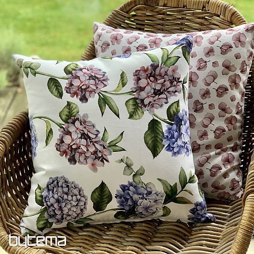 Decorative cushion cover HYDRANGEA BLUE
