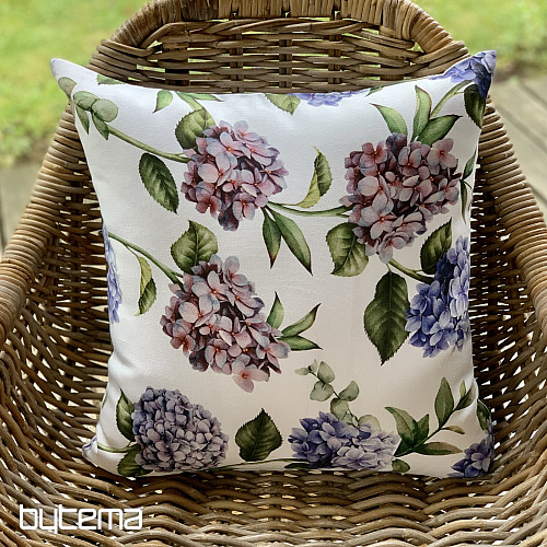 Decorative cushion cover HYDRANGEA BLUE