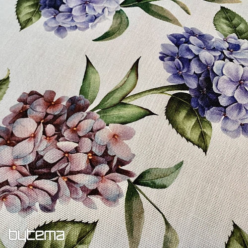 Table cloth and scarf HYDRANGEA BLUE