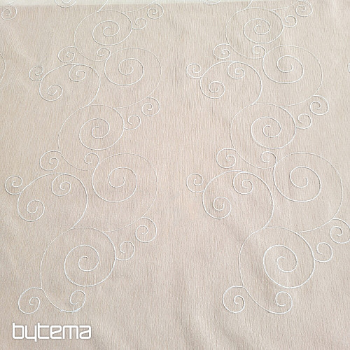 Finished curtain EMBROIDERED ORNAMENTS white