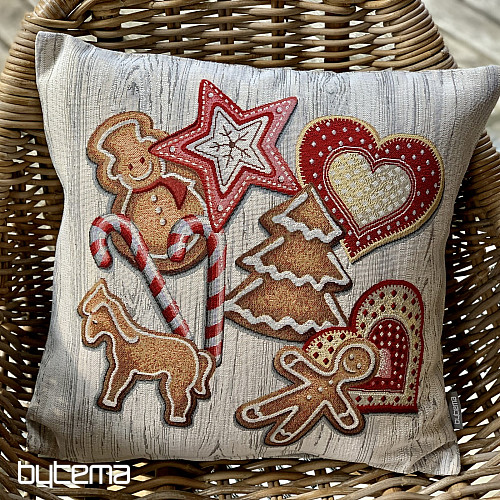 Christmas tapestry cover CHRISTMAS GINGERBREADS