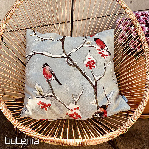 Luxury pillow HÍL grey-blue