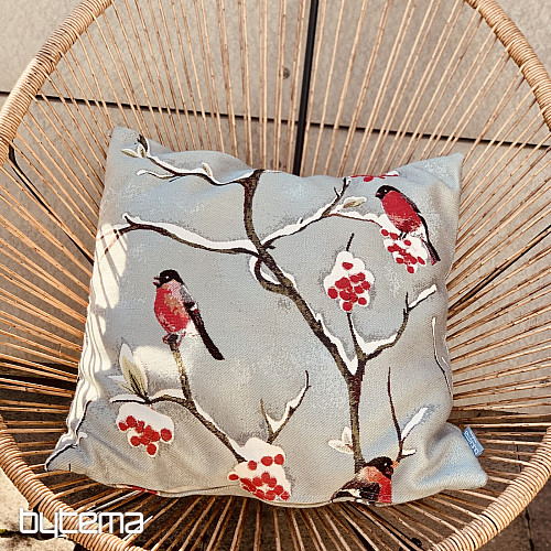 Luxury pillow HÍL grey-blue