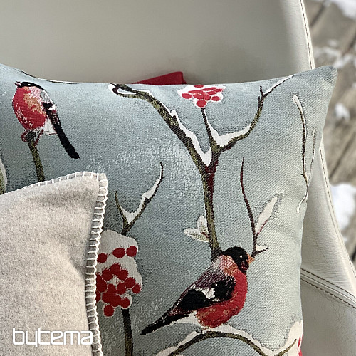 Luxury pillow HÍL grey-blue