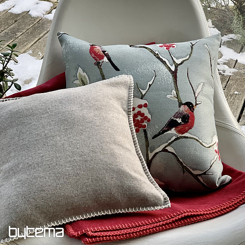 Luxury pillow HÍL grey-blue