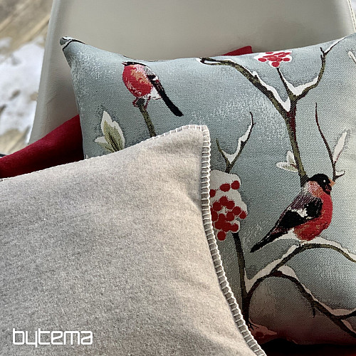 Luxury pillow HÍL grey-blue