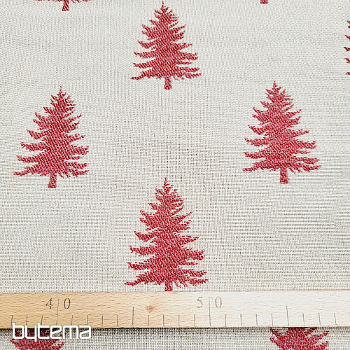 Luxury decorative fabric APPIANO RED