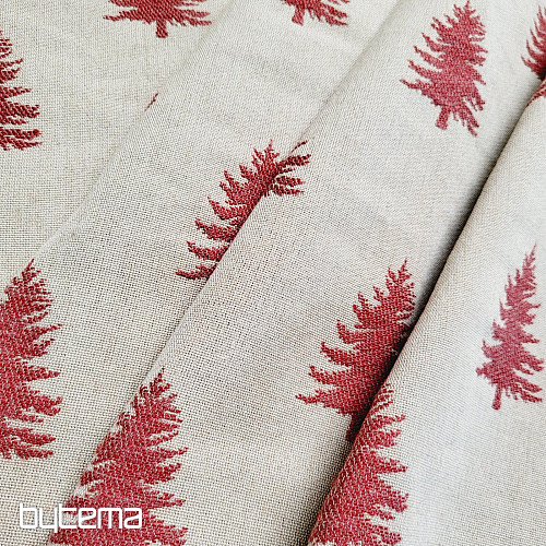 Luxury decorative fabric APPIANO RED