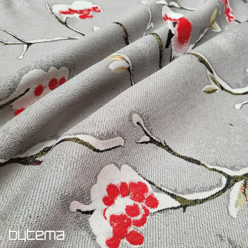 Luxurious decorative fabric HÝL beige-grey