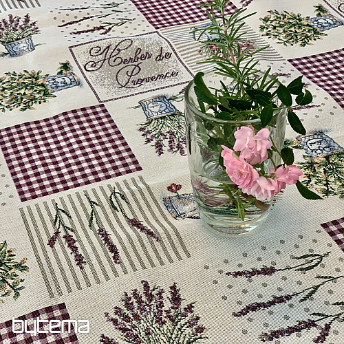 Tapestry tablecloth and shawl FLOWERS FROM PROVENCE