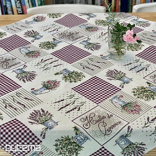 Tapestry tablecloth and shawl FLOWERS FROM PROVENCE