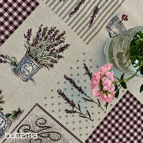 Tapestry tablecloth and shawl FLOWERS FROM PROVENCE