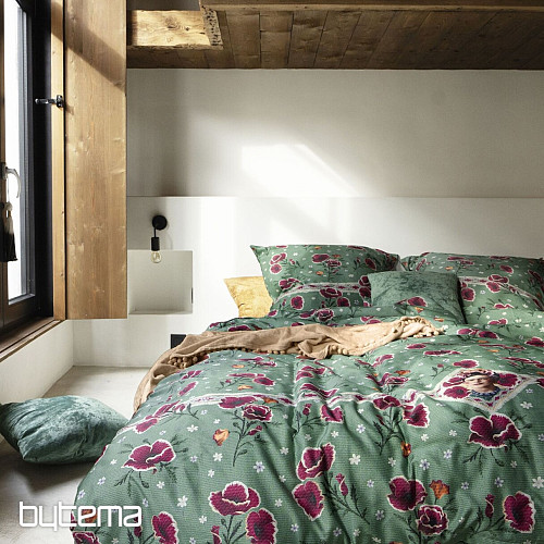 IRISETTE luxurious cotton satin FRIDA KAHLO - POPPIES