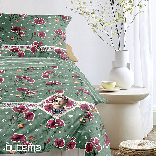 IRISETTE luxurious cotton satin FRIDA KAHLO - POPPIES