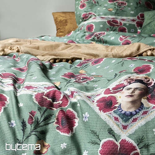 IRISETTE luxurious cotton satin FRIDA KAHLO - POPPIES