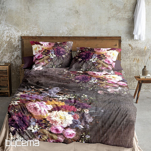 IRISETTE luxury flannel bedding ZOBEL 8551-90 KNIT FLOWERS