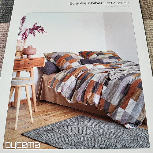 Flannel bedding IRISETTE KOALA 8534-50 brown gray