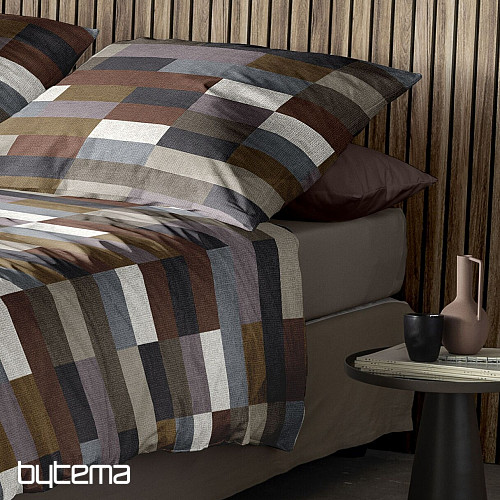 Flannel bedding IRISETTE KOALA 8534-50 brown gray