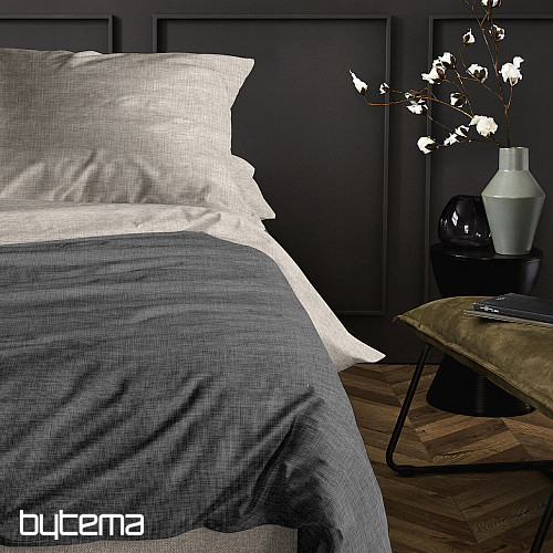 IRISETTE luxury cotton satin WAVE 8557-11 anthracite