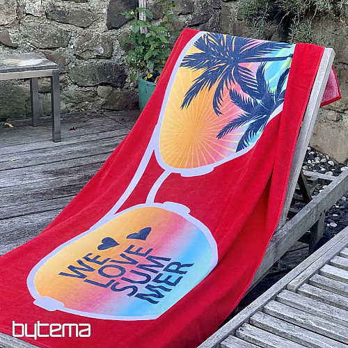 SUNGLASSES beach towel